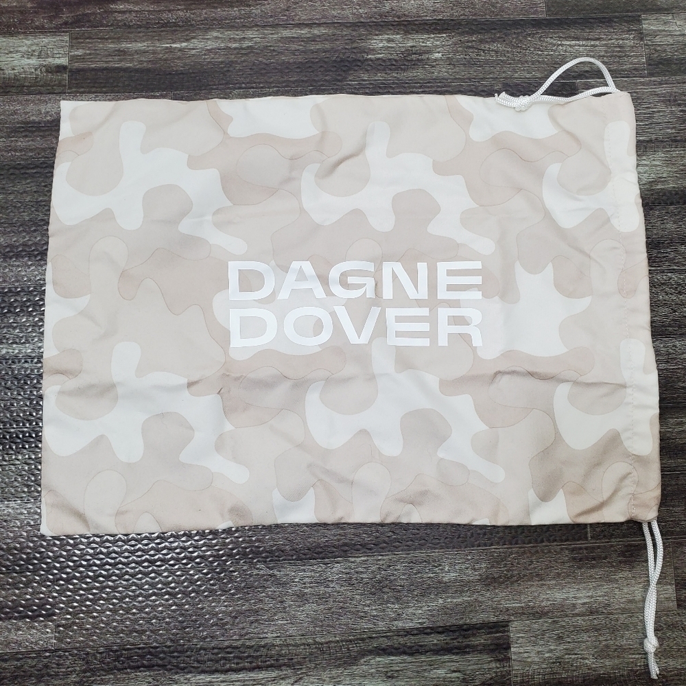 Dagne Dover Dust Bag Tan Camo Cinch Travel Storage Drawstring